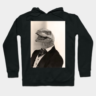 Gentleman Velociraptor having a Laugh Hoodie